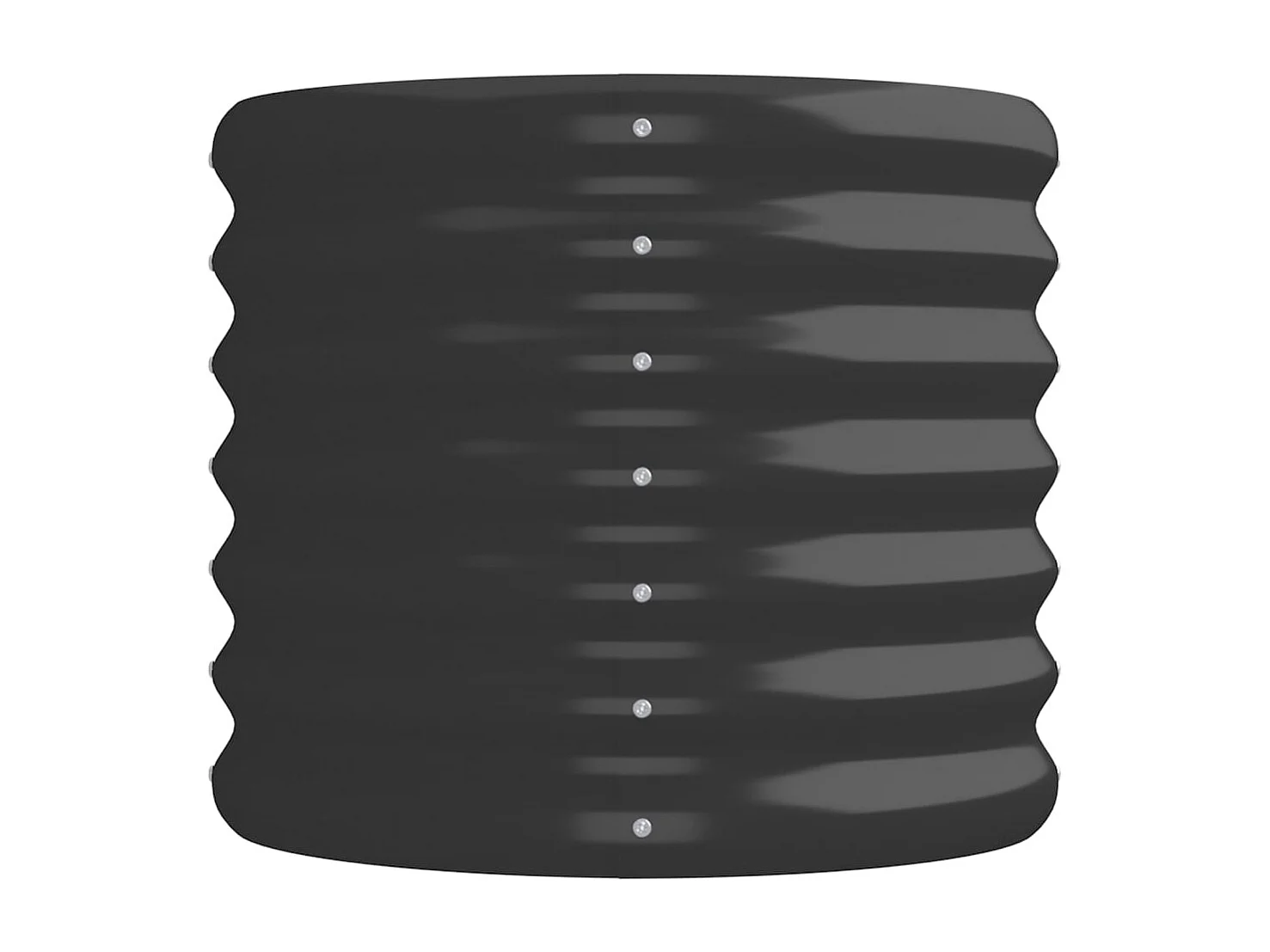 Jardinera acero con recubrimiento polvo antracita 224x40x36 cm ES827387