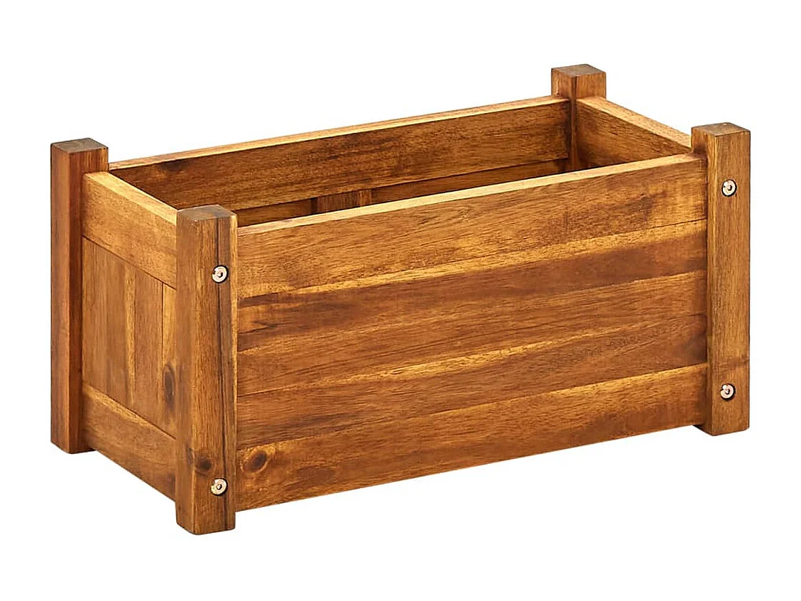 Arriate de madera de acacia 50x25x25 cm ES287454