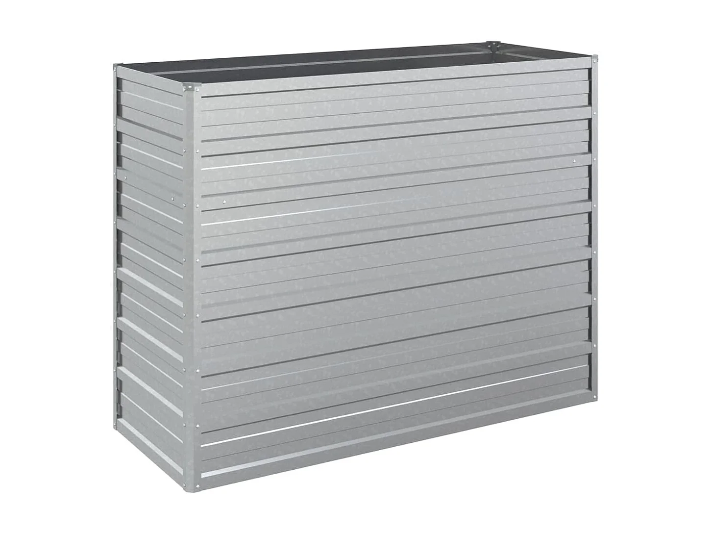 Lit surélevé de jardin 100x40x77 cm Acier galvanisé Argenté FR35362