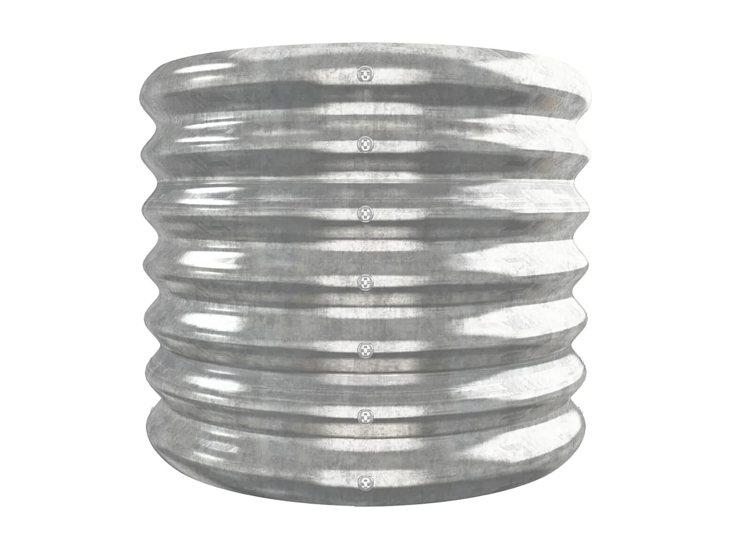 Plantenbak 332x40x36 cm gepoedercoat staal zilverkleurig BE687956