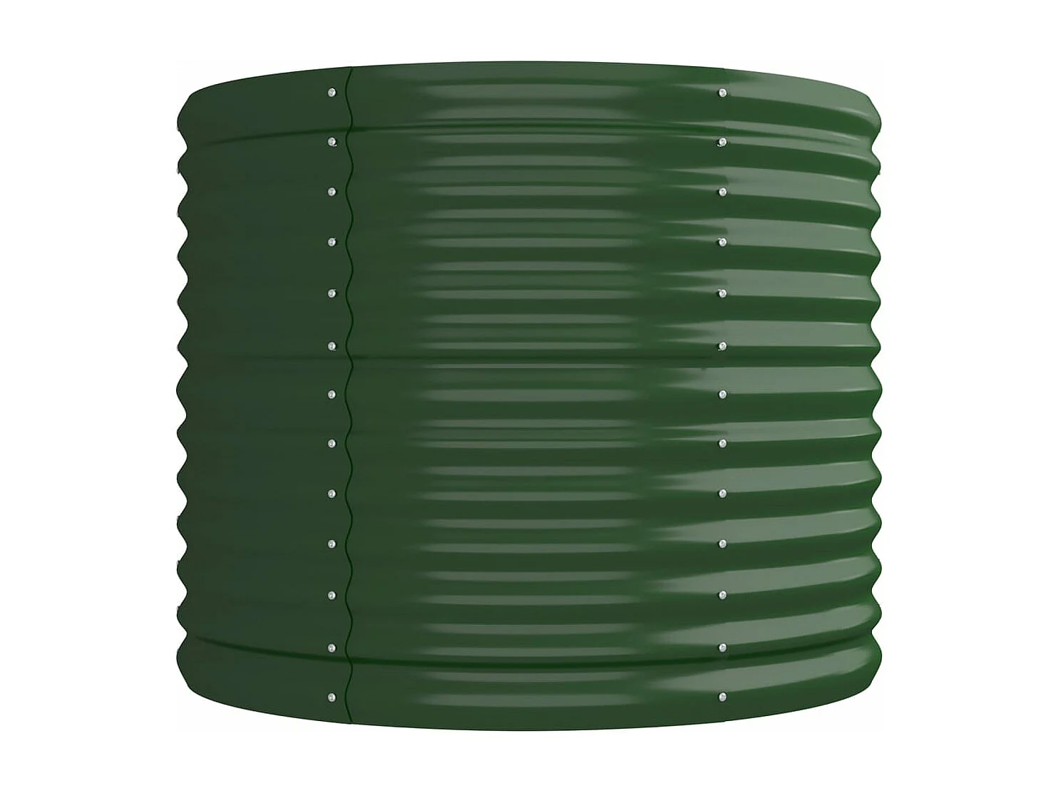Lit surélevé de jardin Acier enduit de poudre 224x80x68 cm Vert FR13283