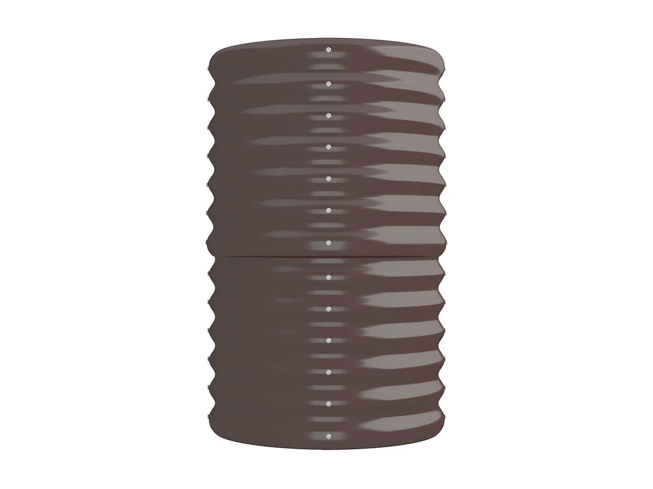 Lit surélevé de jardin Acier enduit de poudre marron FR77760