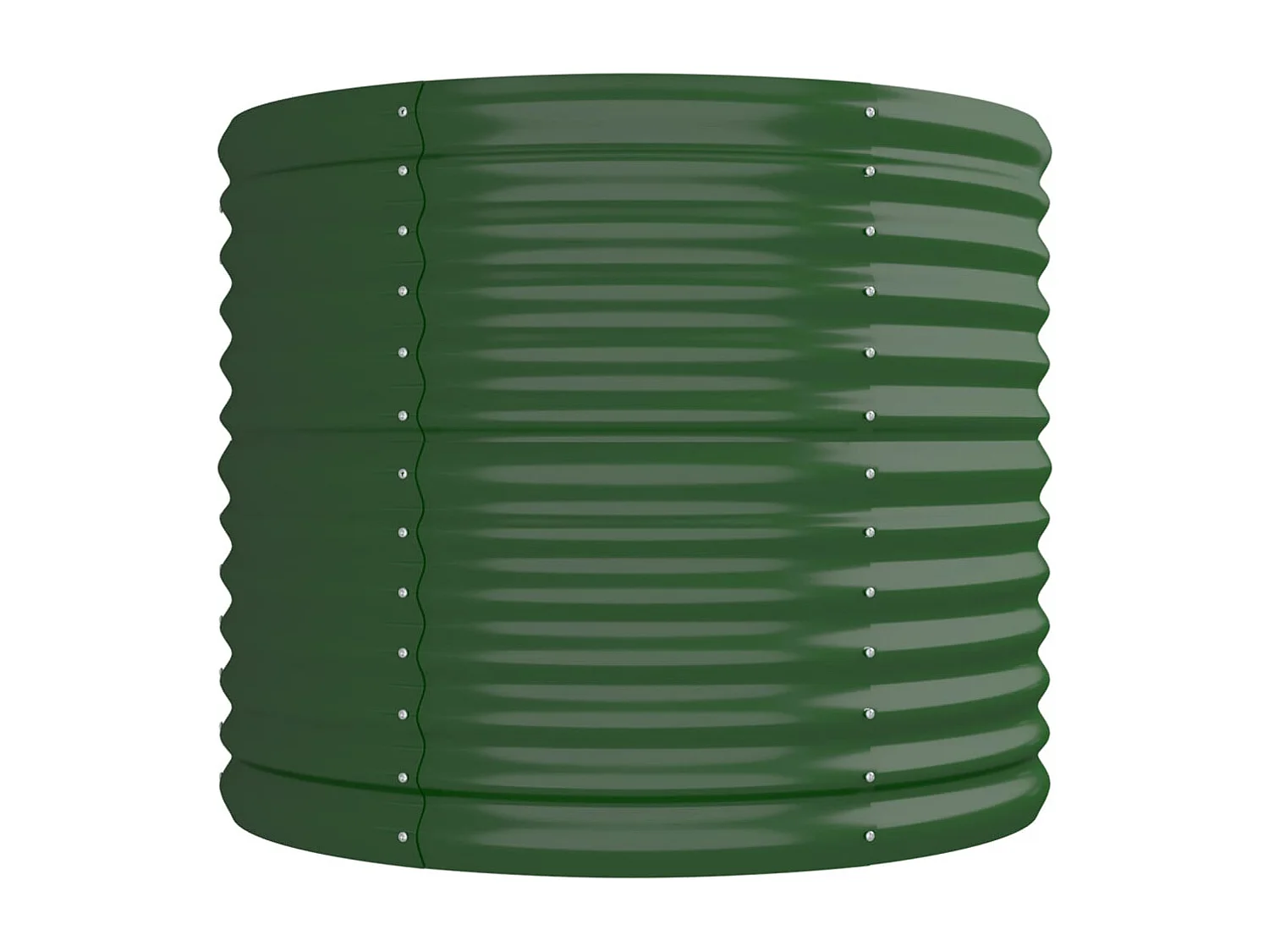 Lit surélevé de jardin Acier enduit de poudre 296x80x68 cm Vert FR90579