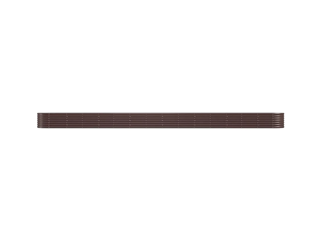 Lit surélevé de jardin Acier enduit de poudre marron FR97786