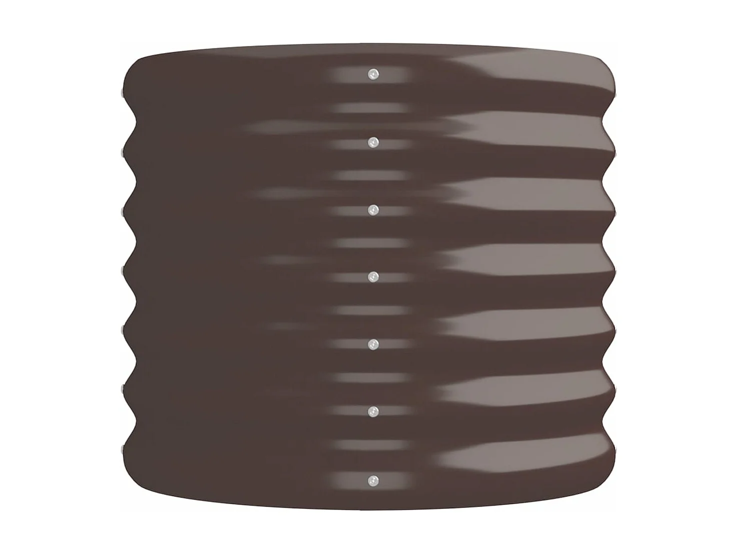 Lit surélevé de jardin Acier enduit de poudre marron FR30368