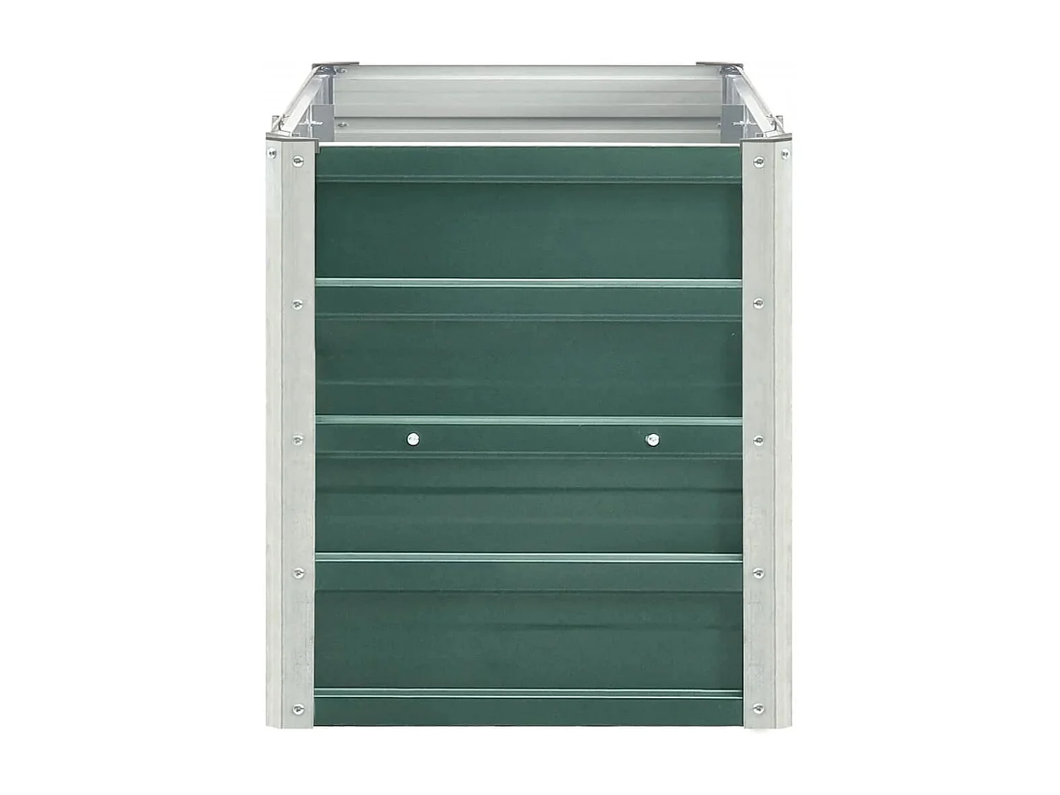 Lit surélevé de jardin Acier galvanisé 240x40x45 cm Vert FR80518