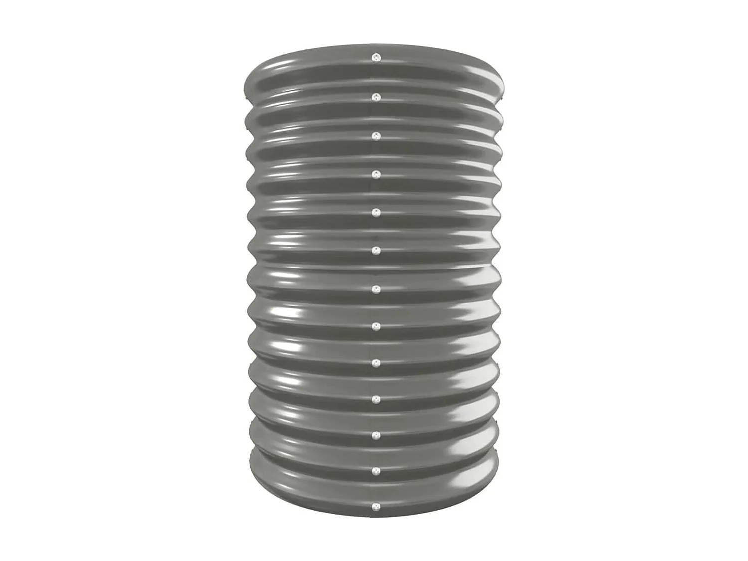 Jardinera arriate acero recubrimiento polvo gris 332x40x68 cm ES694468