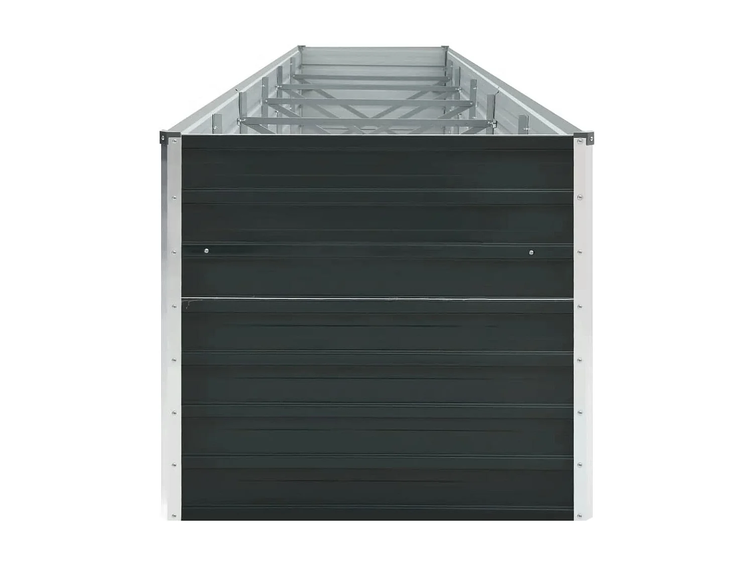 Lit surélevé de jardin Acier galvanisé 480x80x77 cm Anthracite FR37085