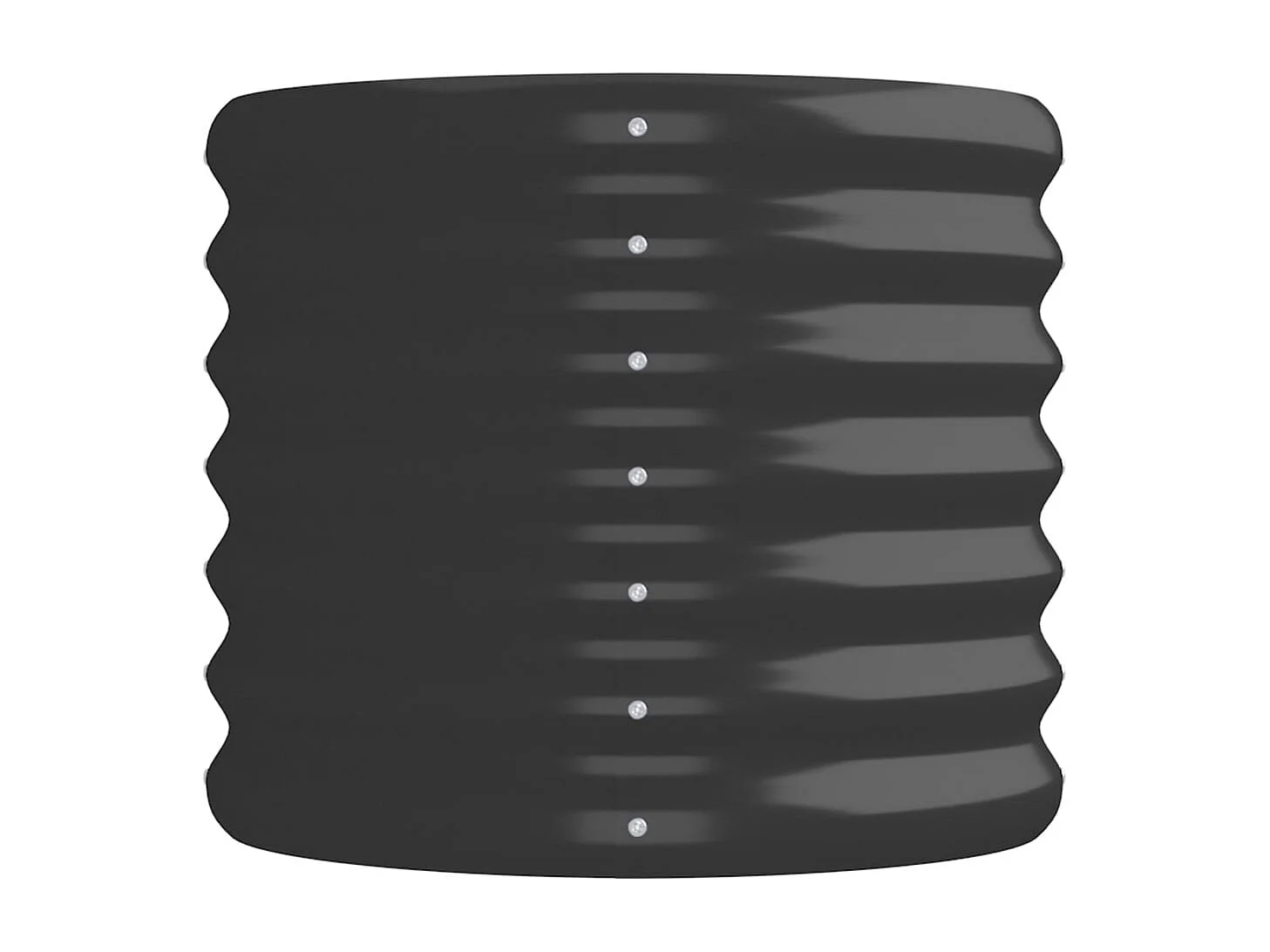 Plantenbak 152x40x36 cm gepoedercoat staal antracietkleurig BE467079