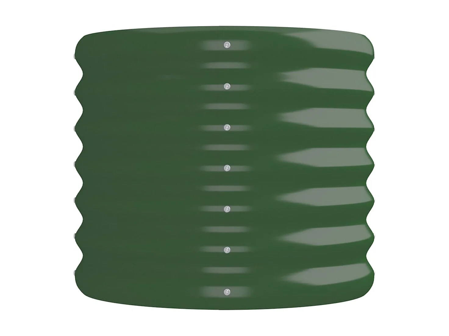 Lit surélevé de jardin Acier enduit de poudre 224x40x36 cm Vert FR32867