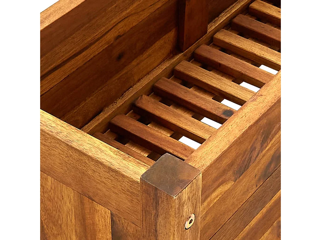 Lit surélevé de jardin Bois d'acacia 76x27,6x25 cm FR57096