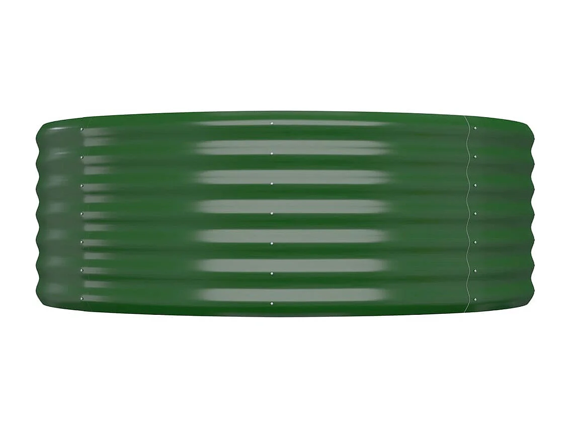 Lit surélevé de jardin Acier enduit de poudre 175x100x36cm Vert FR16585