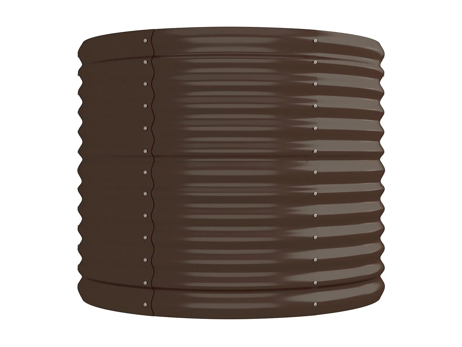 Lit surélevé de jardin Acier enduit de poudre marron FR36882