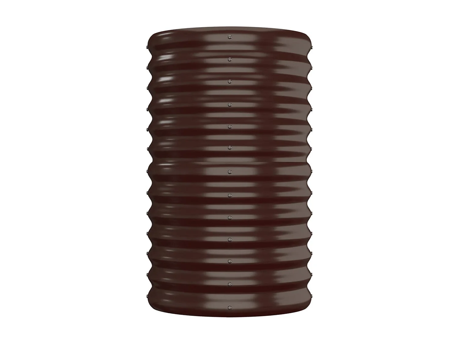 Lit surélevé de jardin Acier enduit de poudre marron FR36093