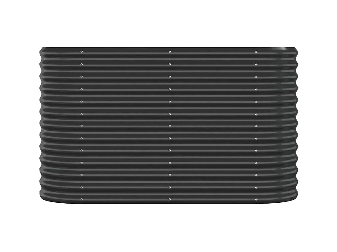 Lit surélevé de jardin Acier enduit de poudre Anthracite FR54588