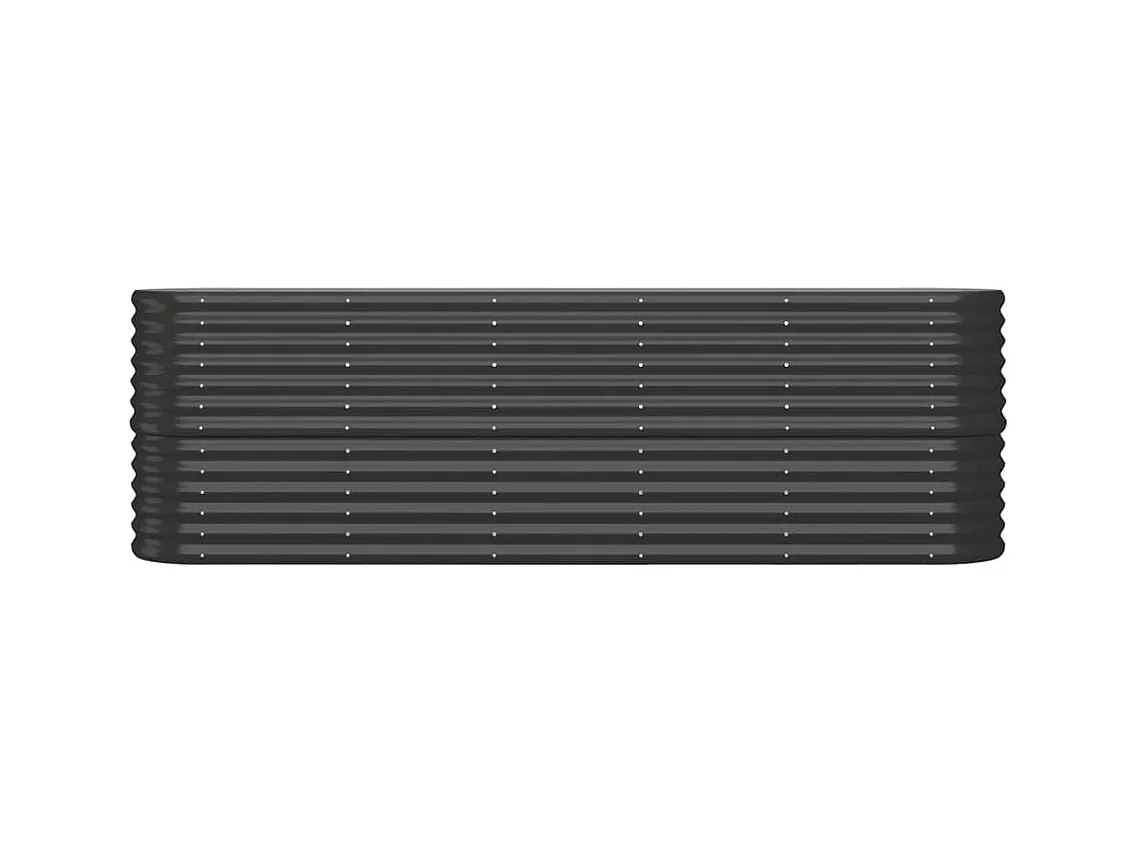 Lit surélevé de jardin Acier enduit de poudre Anthracite FR86432