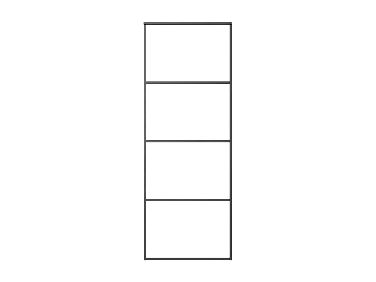 Porte coulissante avec kit de quincaillerie 76x205 cm Verre ESG FR130029