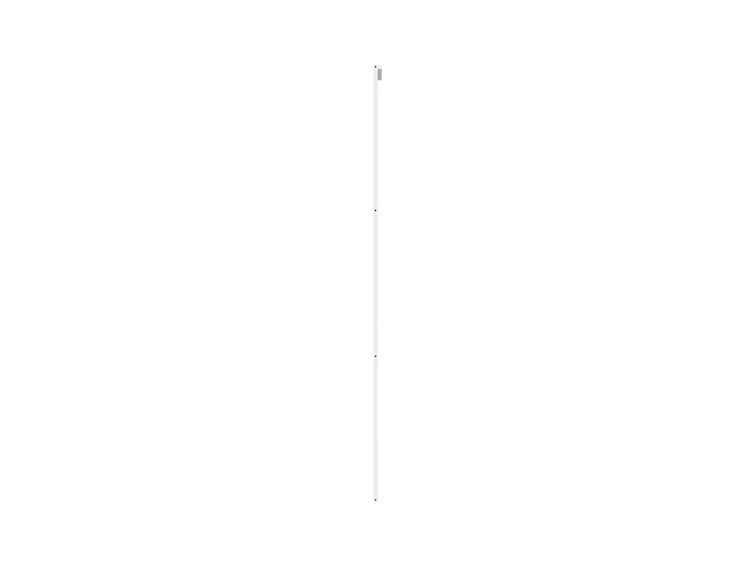Porte coulissante blanc 90x205 cm verre trempé aluminium FR739120