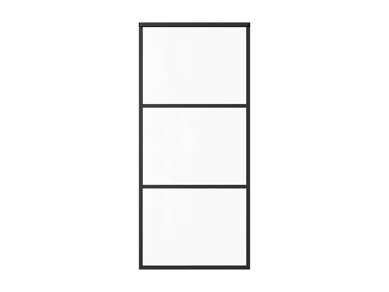 Porte coulissante et quincaillerie Verre et Aluminium 90x205 cm FR958757