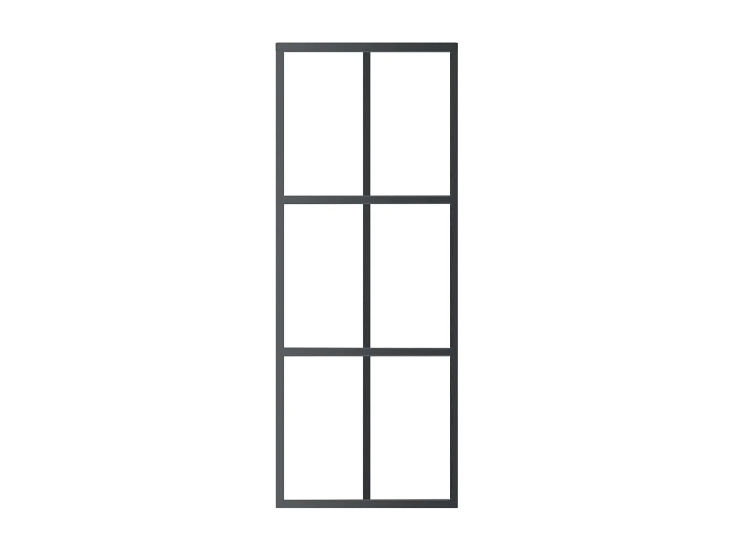 Porte coulissante et quincaillerie Verre ESG/Aluminium 76x205cm FR435473