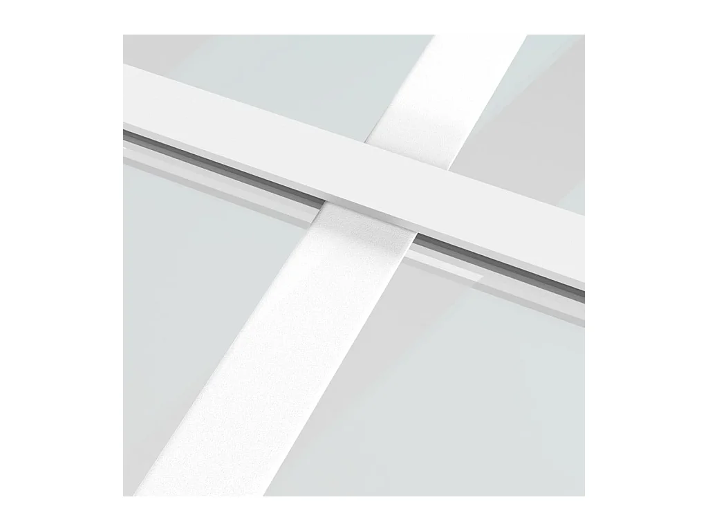 Porta deslizante em vidro ESG e alumínio 76x205 cm branco PT117509