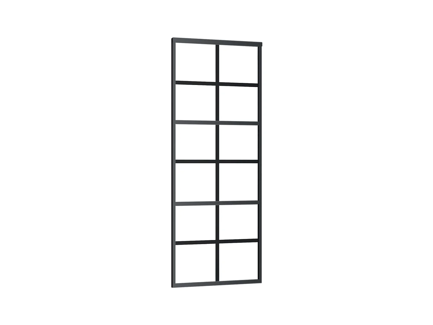 Porte coulissante et quincaillerie Verre ESG/Aluminium 76x205cm FR495115