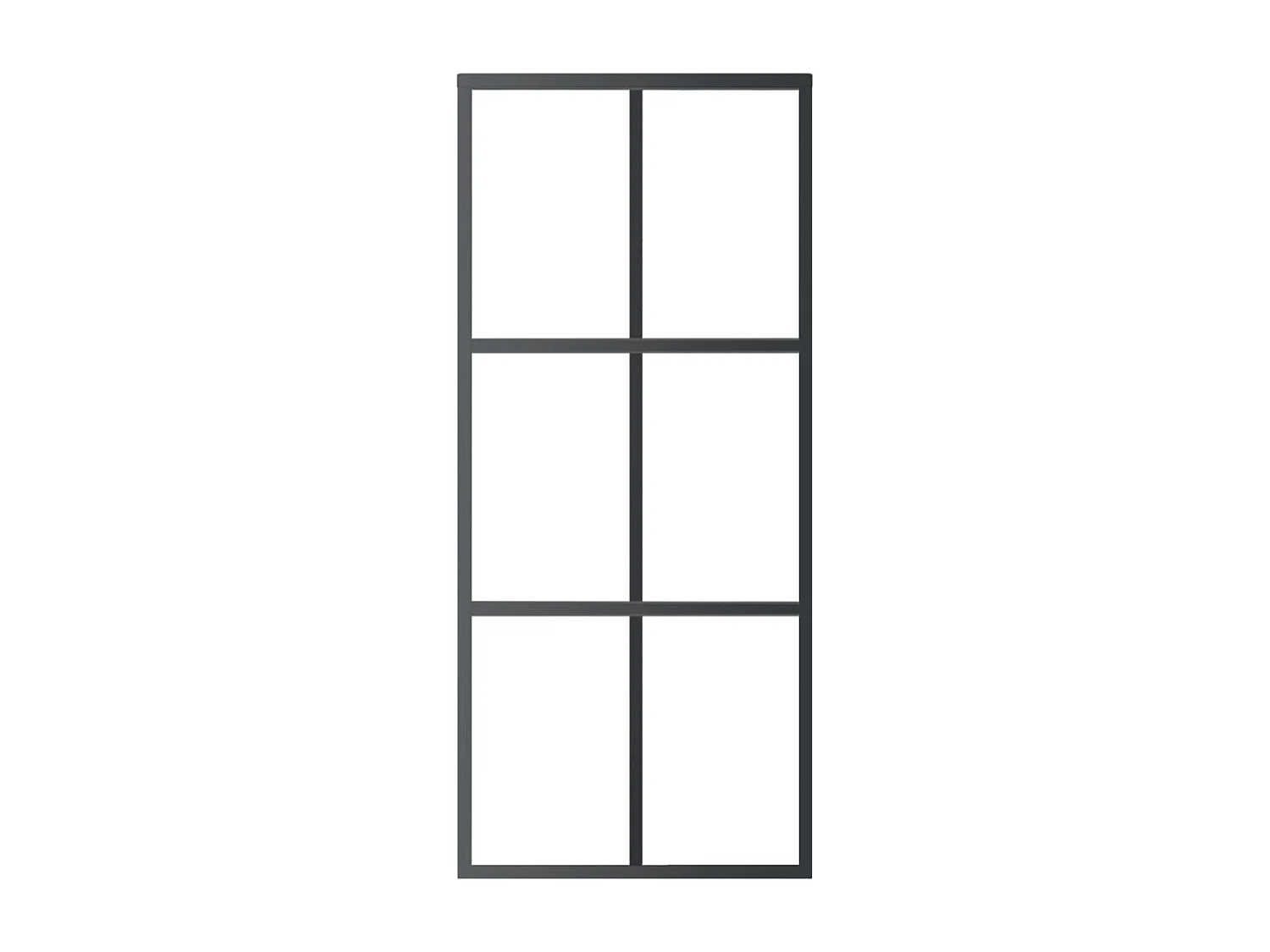 Porte coulissante et quincaillerie Verre et Aluminium 90x205 cm FR915404