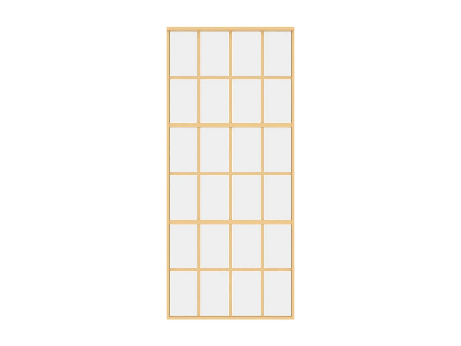 Porte coulissante doré 90x205 cm verre ESG clair et aluminium FR396690