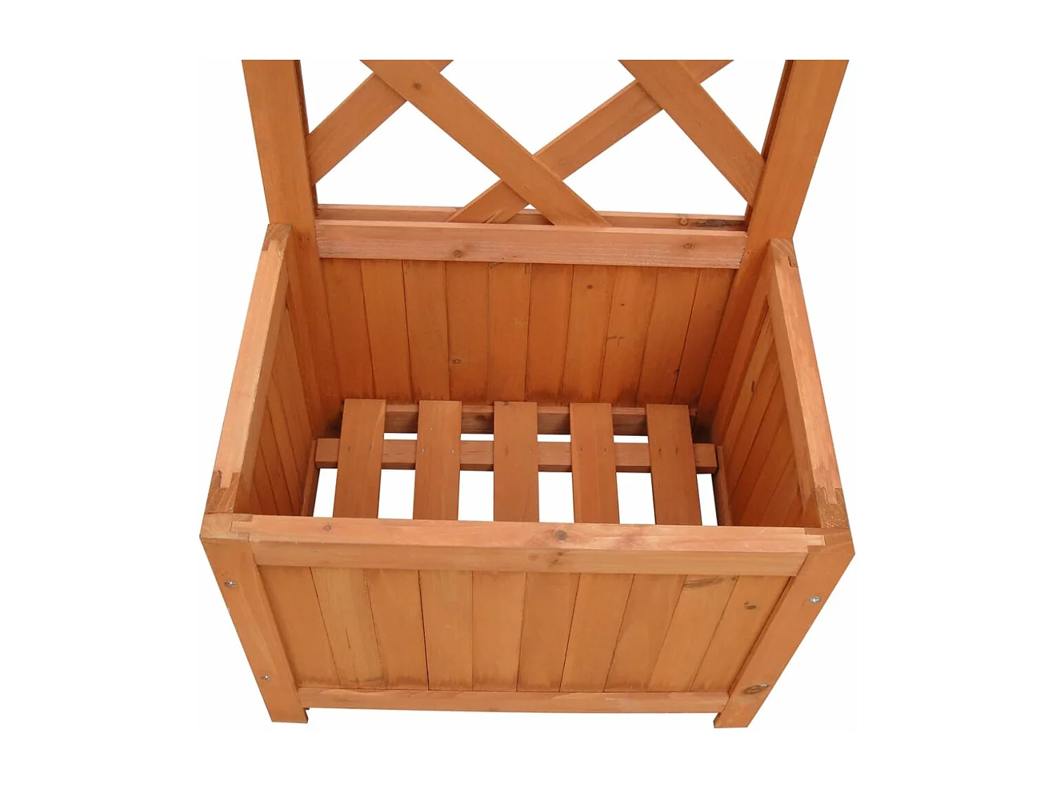 Plantenbak met klimrek 40x30x135 cm BE253555