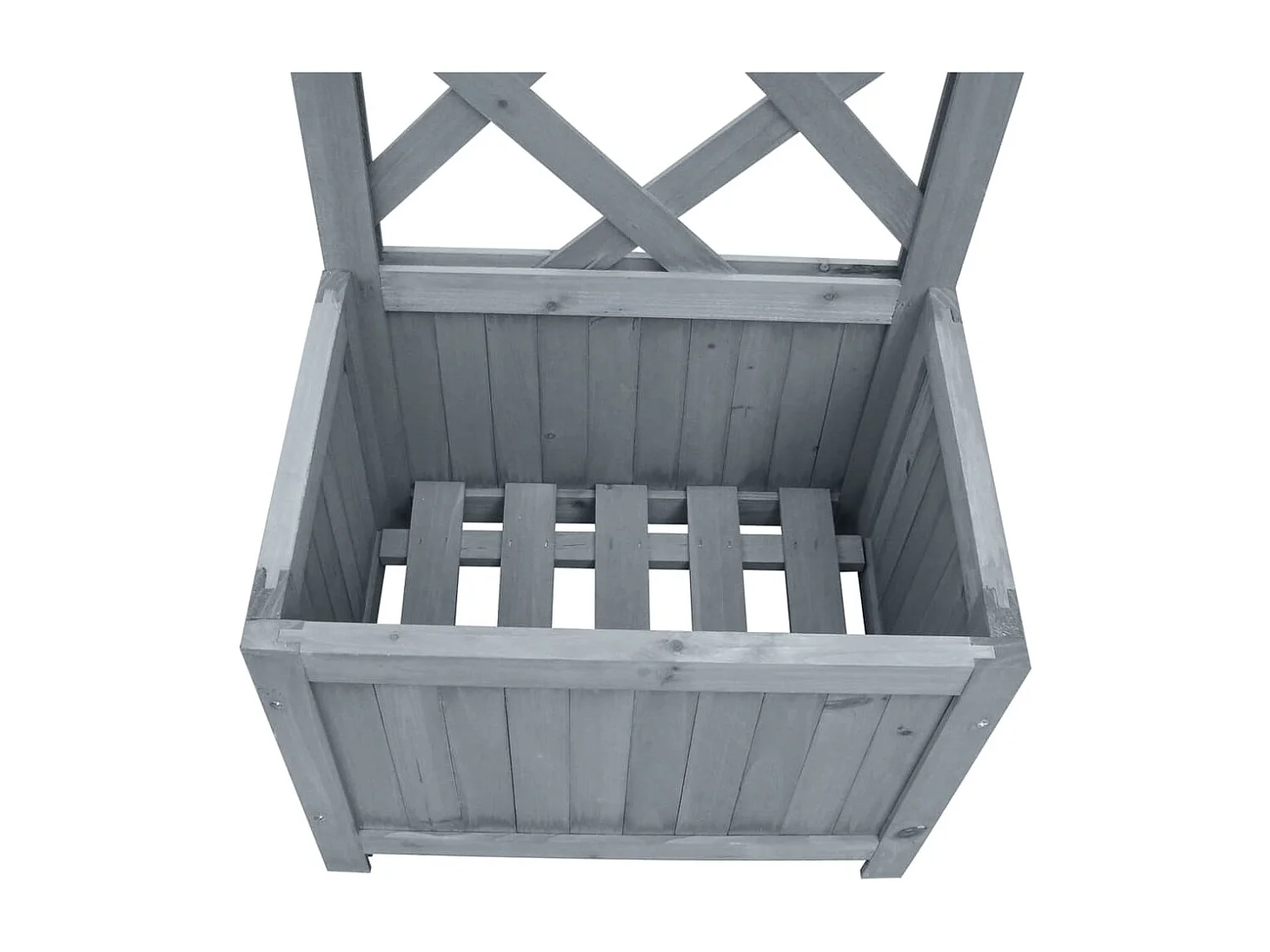 Jardinière en treillis 40x30x135 cm Bois de sapin massif FR46955