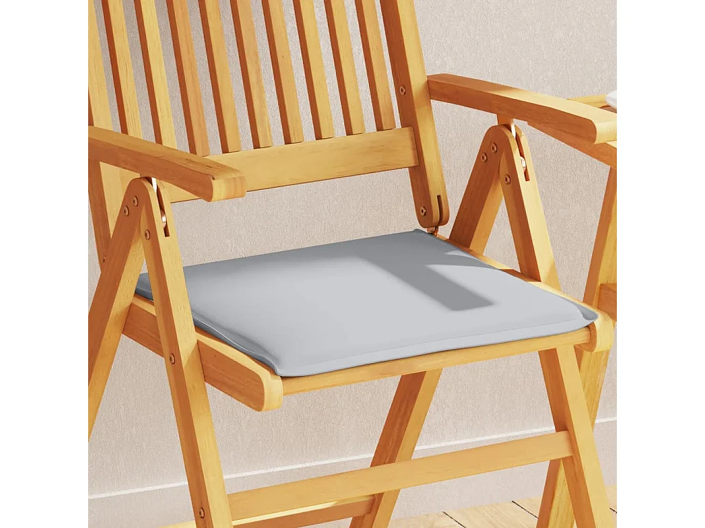 Coussins de siège de jardin lot de 4 gris clair 45x45x2cm carré FR196788