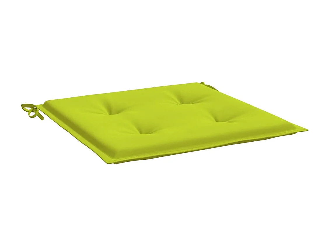 Coussins de chaise de jardin lot de 6 vert vif 40x40x3 cm FR801239