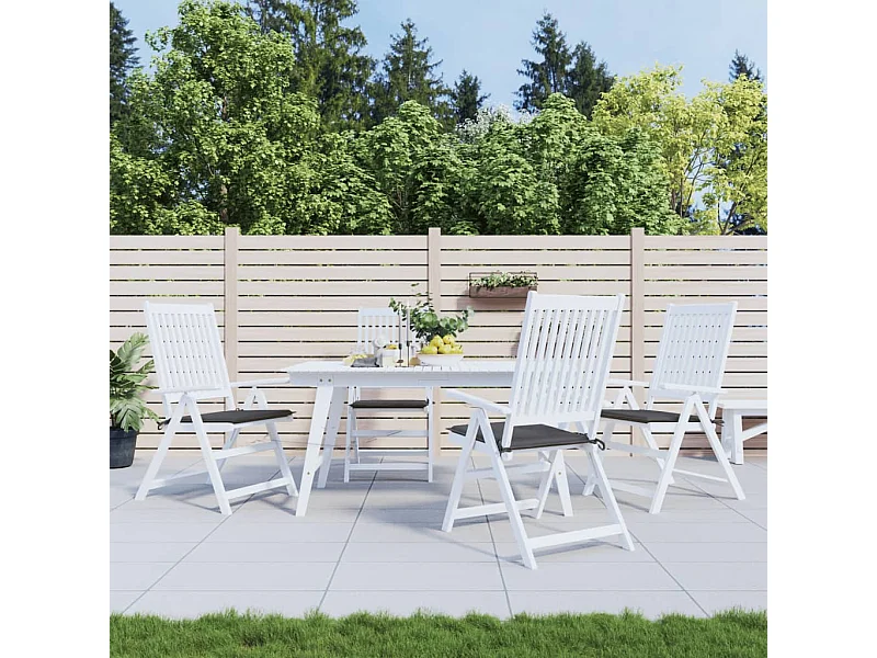 Coussins de chaise de jardin lot de 4 anthracite 50x50x3 cm FR744721