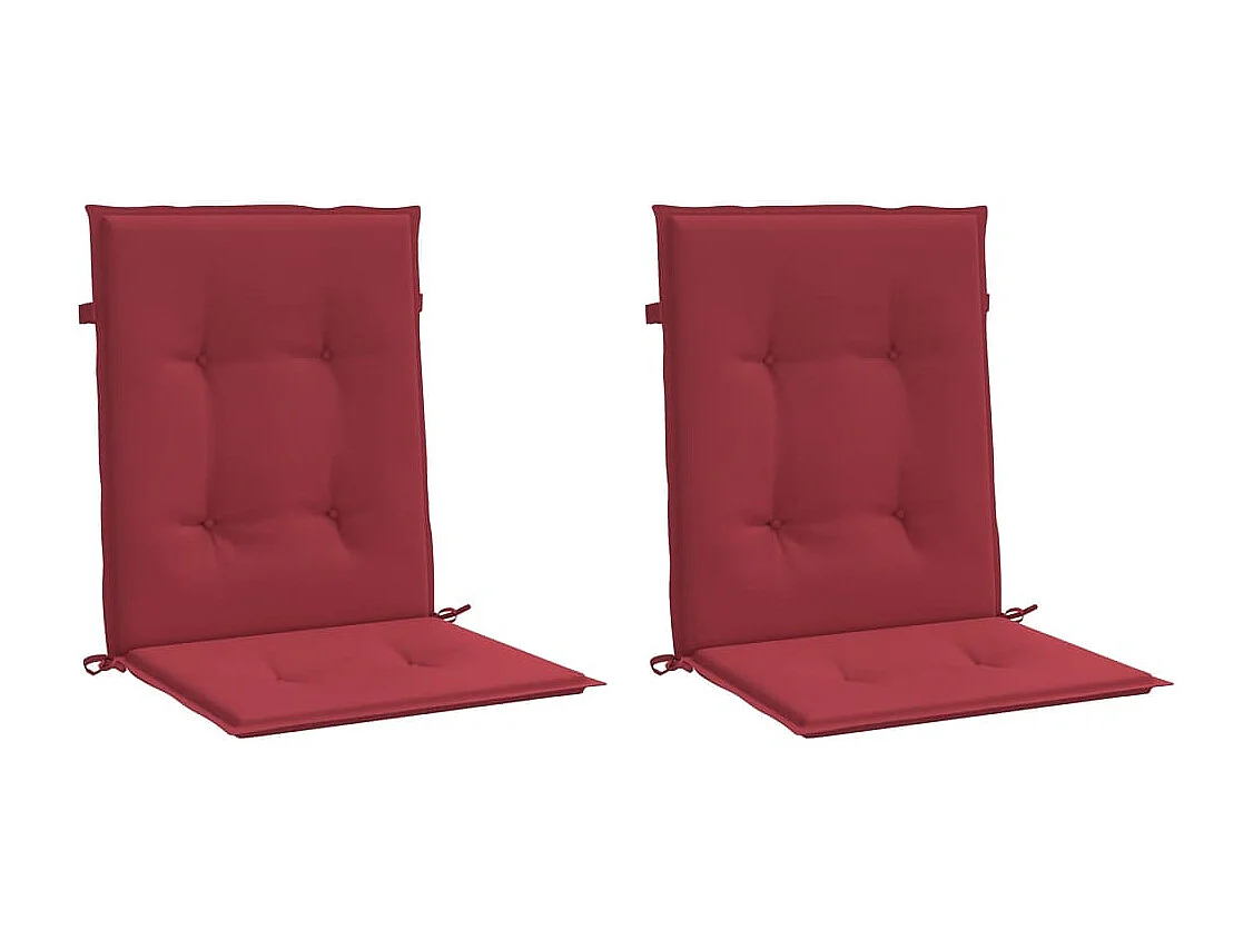 Coussins de chaise de jardin à dossier bas lot de 2 FR186173
