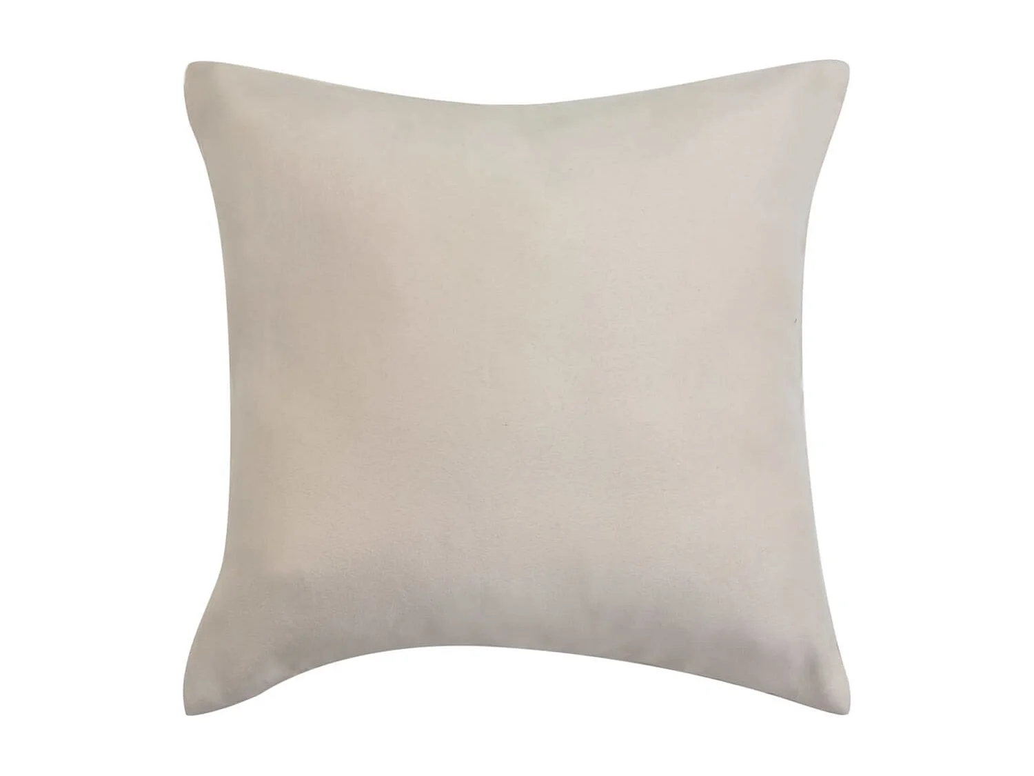 Housse de coussin 4 pcs 50 x 50 cm Polyester Faux Daim Beige FR414999