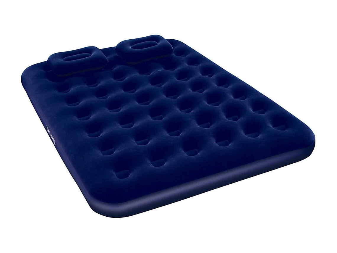 Colchón inflable con almohada y bomba 203x152x22 cm 67374 ES973768