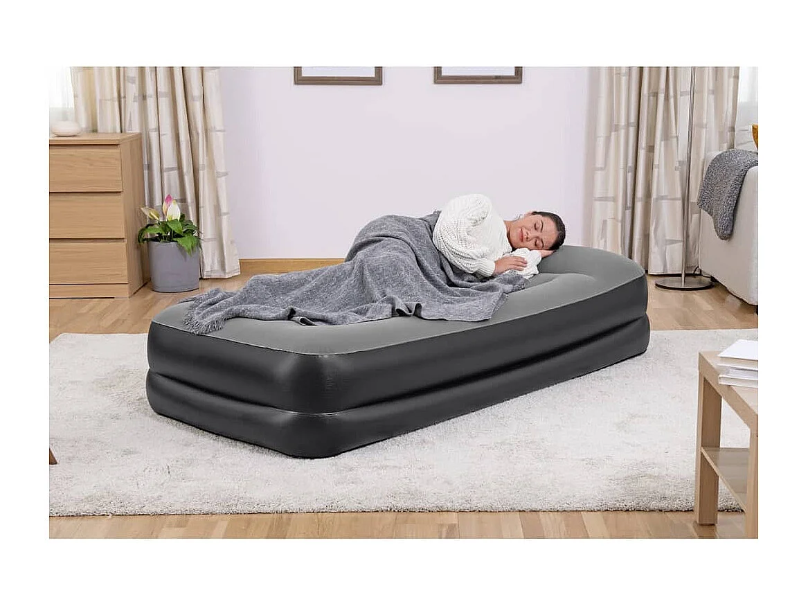 Colchão insuflável com bomba de ar embutida 191x97x46 cm PT422199