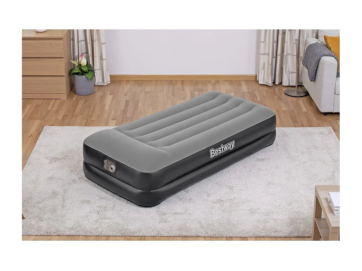 Colchão insuflável com bomba de ar embutida 191x97x46 cm PT422199