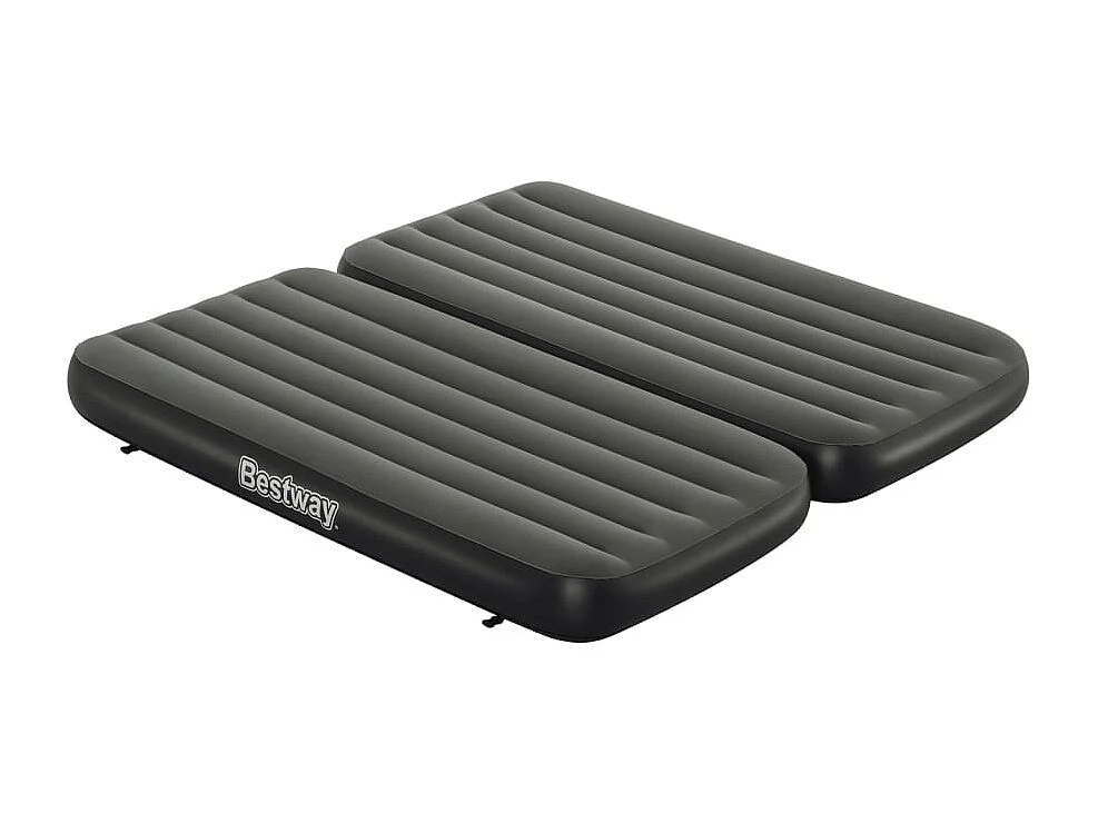 Colchão insuflável 3 em 1 188x99x25 cm preto e cinzento PT618103