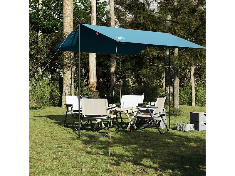 Lona de campismo 300x294 cm impermeável azul PT202762