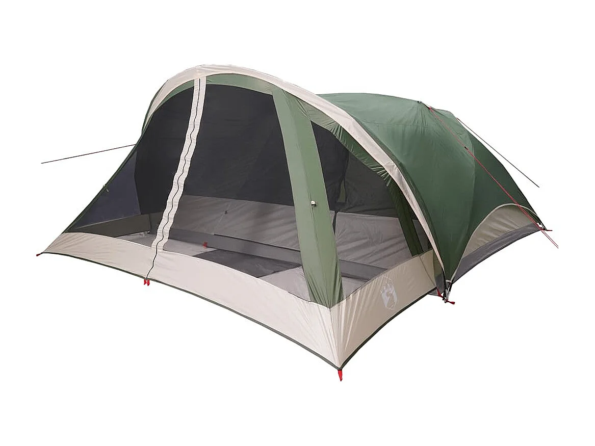 Tenda familiar estilo cabana para 6 pessoas impermeável verde PT518998