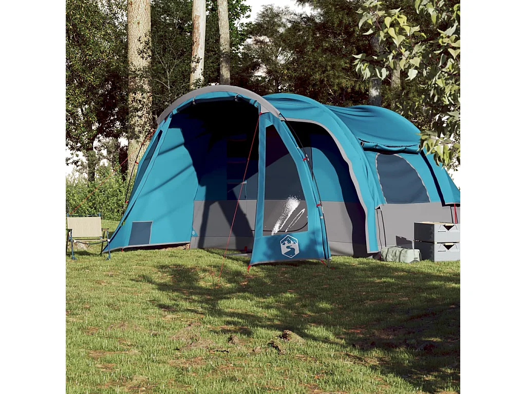 Tienda de campaña familiar 6 personas impermeable azul ES116730