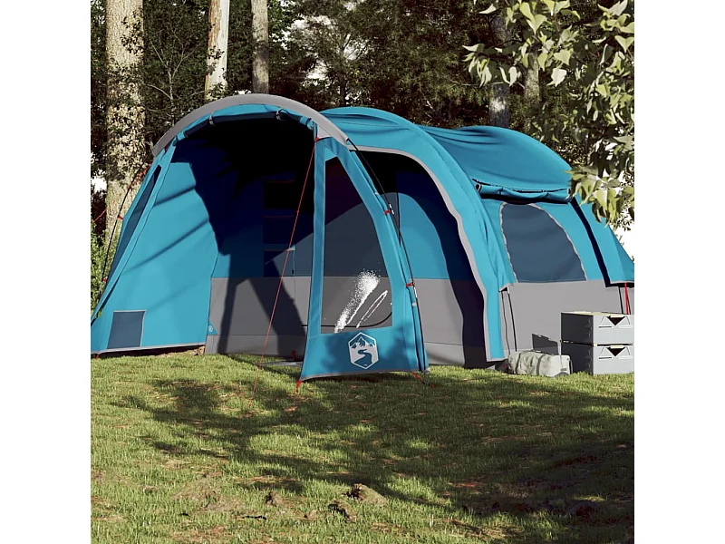 Tonnelle -Tente familiale 6 personnes bleu imperméable FR485593