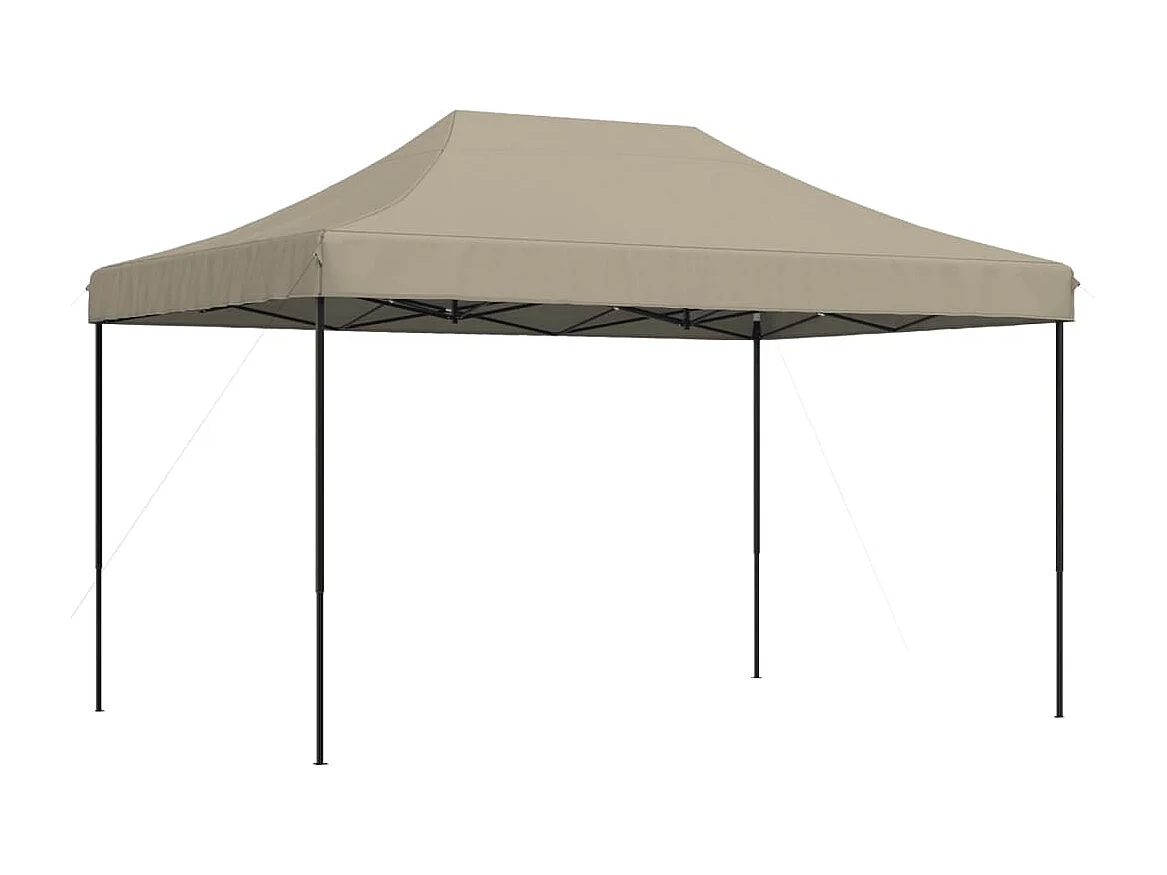 Partytent inklapbaar pop-up 440x292x315 cm taupe BE918620