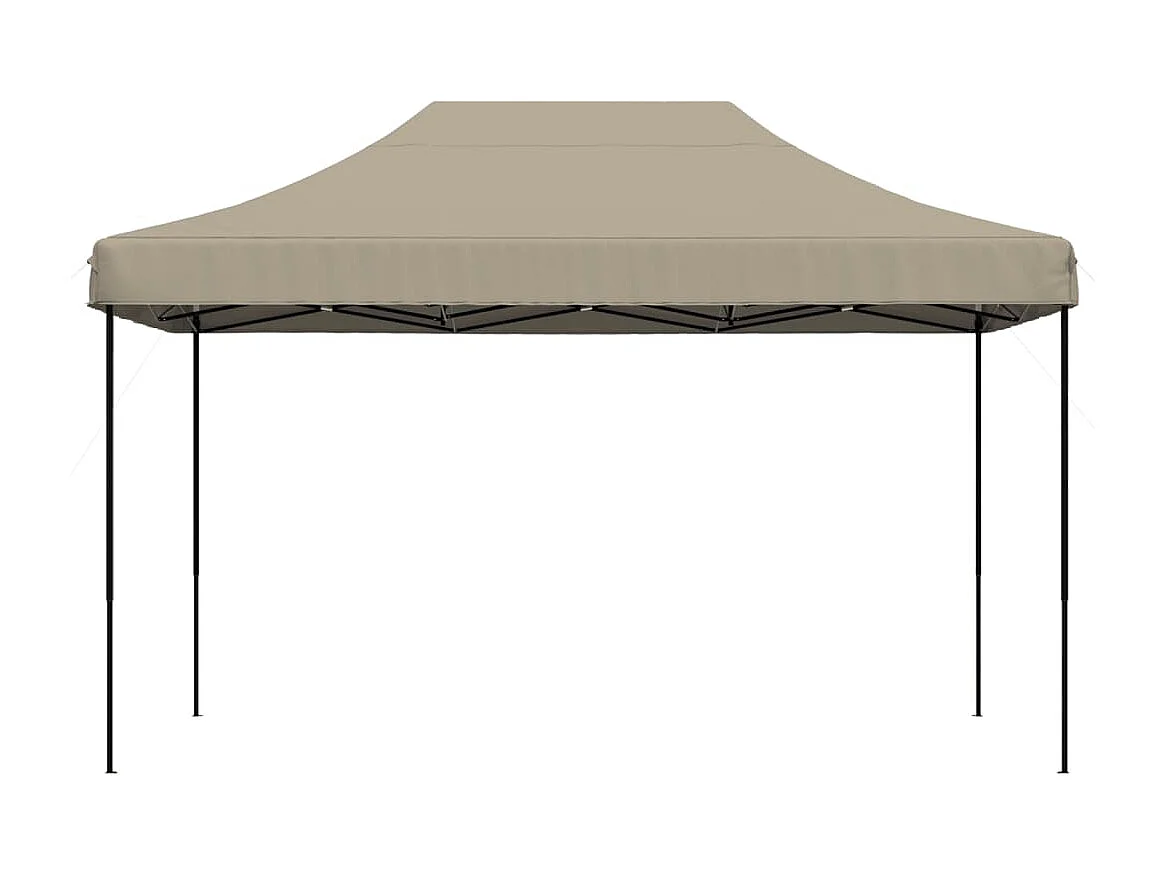 Tonnelle -Tente de réception pliable escamotable taupe 440x292x315 cm FR858662