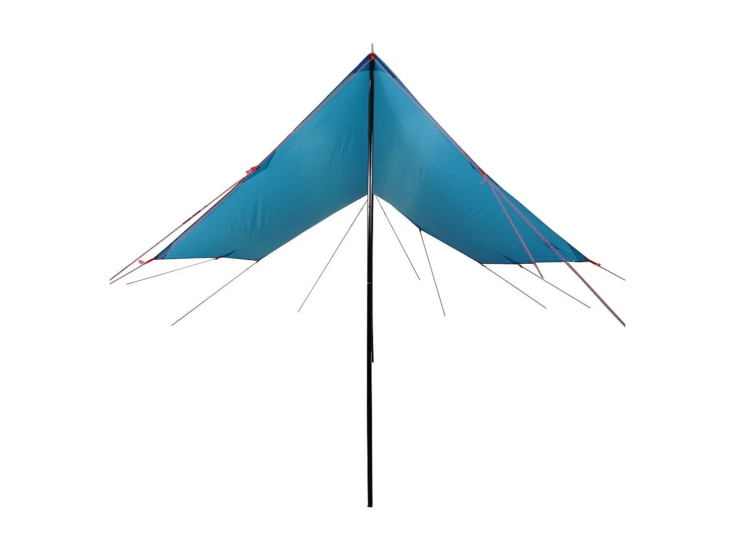 Lona de campismo 460x305x210 cm impermeável azul PT498258