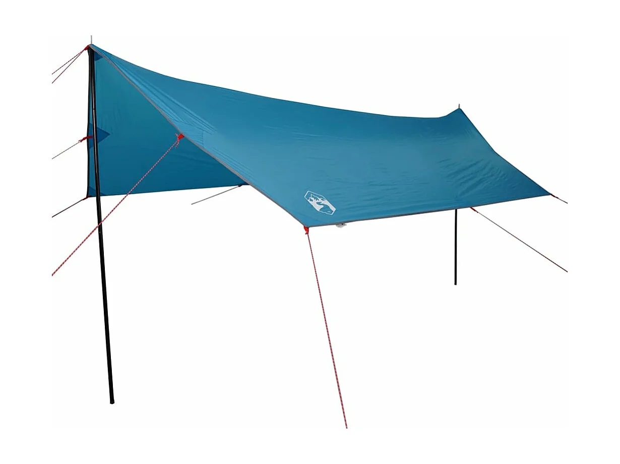 Tonnelle- Bâche de camping bleu 460x305x210 cm imperméable FR737983