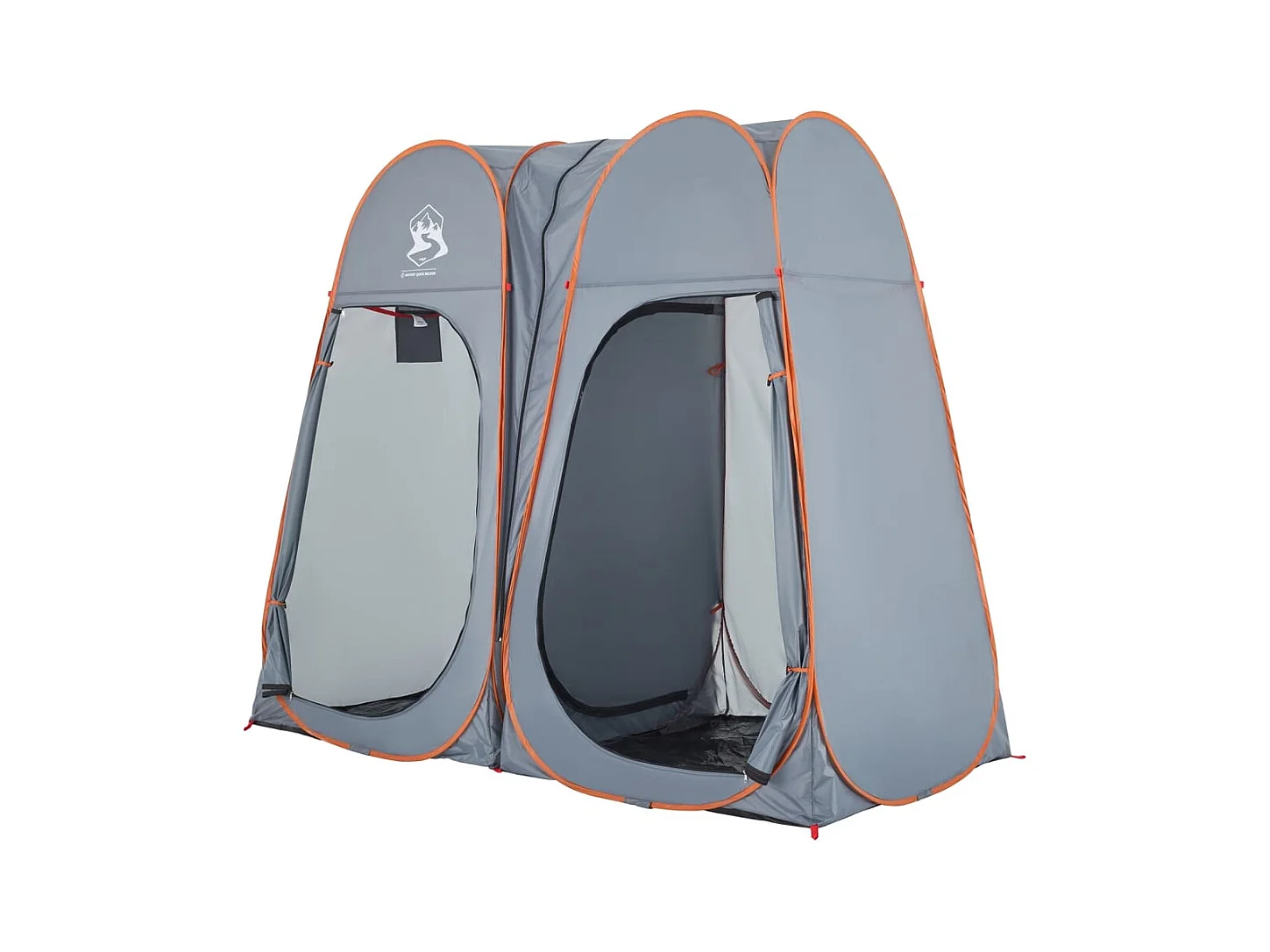 Tonnelle -Tente d'intimité gris et orange escamotable imperméable FR564963