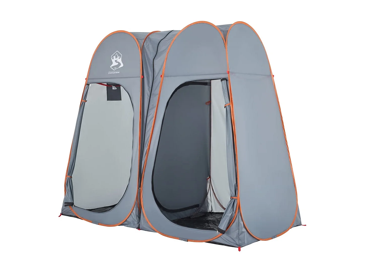 Tonnelle -Tente d'intimité gris et orange escamotable imperméable FR564963