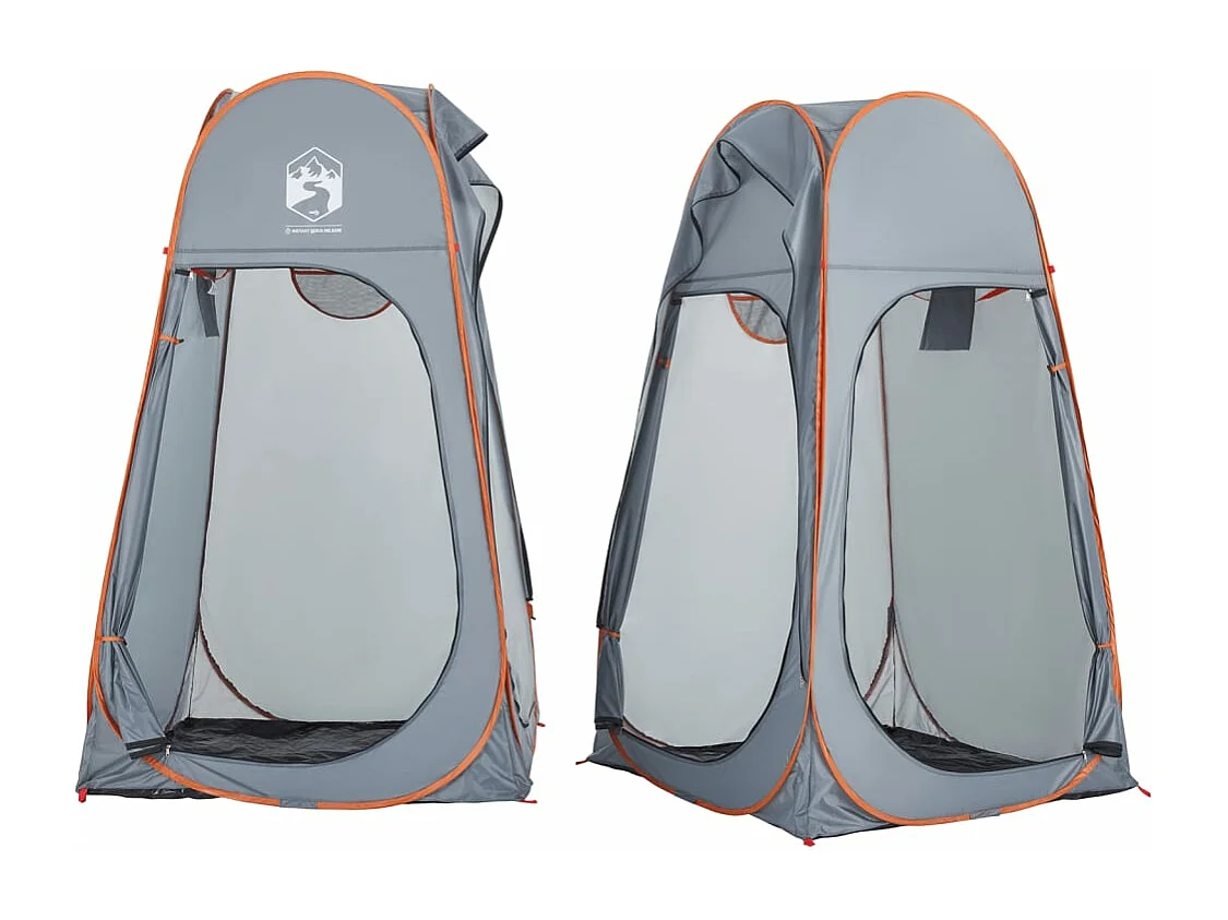 Tonnelle -Tente d'intimité gris et orange escamotable imperméable FR564963